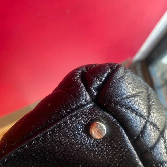 Kate Spade small Georgina GoldCoast satchel crossbody quilted shimmer/black NWOT - Picture 13 of 13